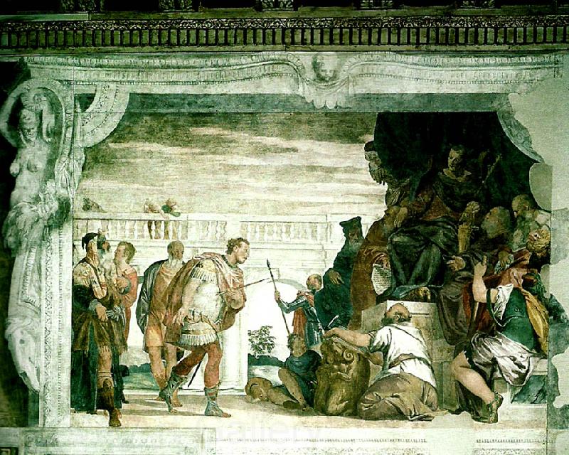 Paolo  Veronese sebastian before diocletian Norge oil painting art
